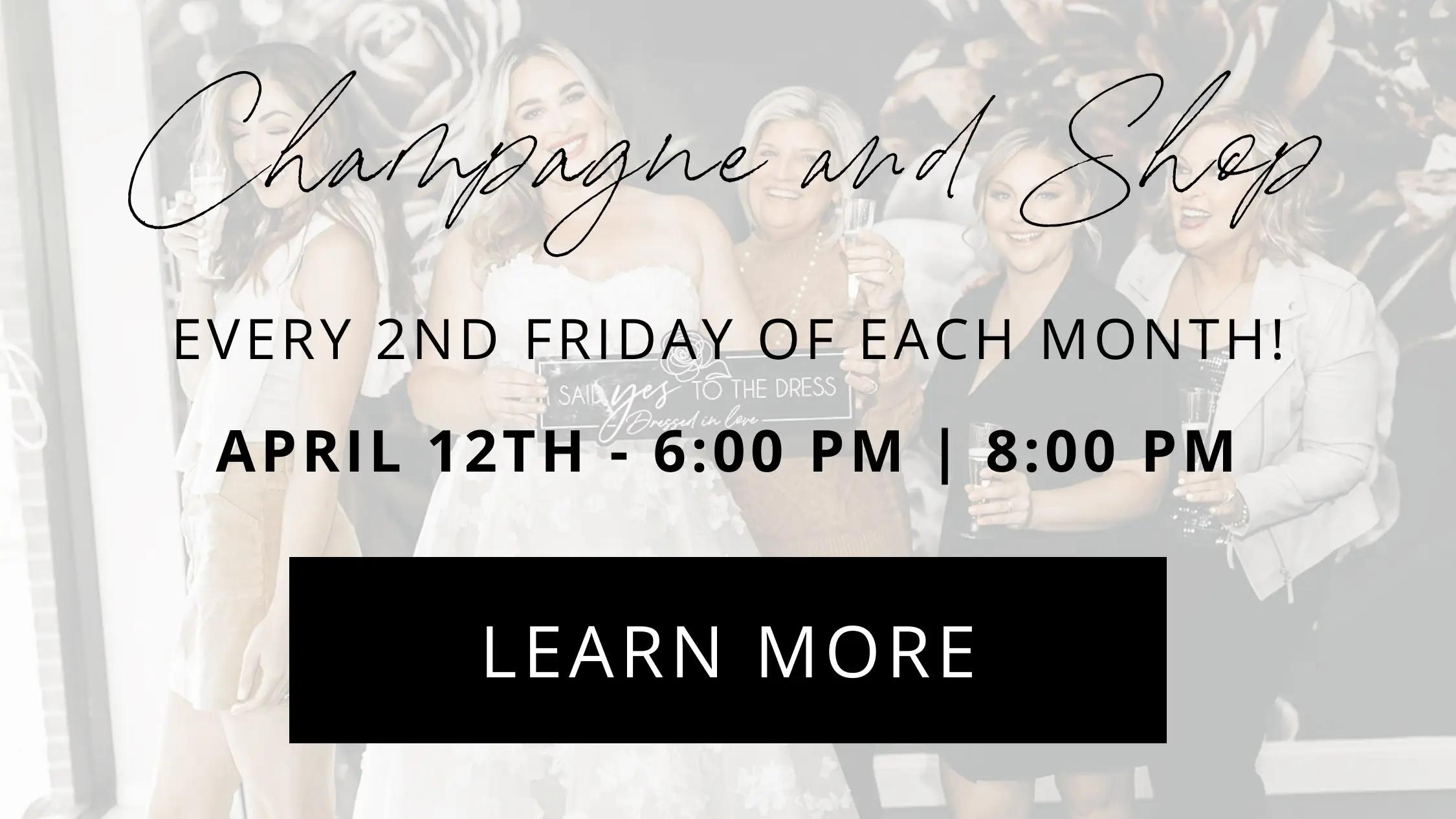 Mobile Champagne & Shop Event Banner